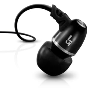 JBuds J5 Earbuds-style Metal Headphones for iPod iPad Tablet Kindle (Black Pearl)