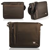 CaseCrown Horizontal Mobile Messenger Bag (Brown) for the new iPad / iPad 2 / iPad 3 / Amazon Kindle Fire (tablets & eReaders)