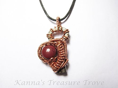 Antique Key Wire Wrapped With Red Jasper Pendant Necklace Wire Wrapped Key Steampunk Hippie Gypsy Chic