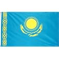 Kazakstan National Country Flag - 3 foot by 5 foot Polyester (New)