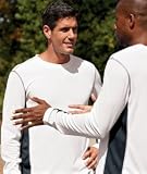 Alo Men's Long-Sleeve Colorblock Performance Crew T-Shirt. M3002