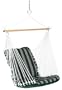 Hatteras Hammocks S-19CM40 Single Cushioned Forest Green Linen Swing