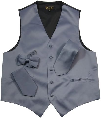 Porto filo tuxedo 4pcs set men's vest CHARCOAL GRAY