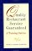 Books : Quality Restaurant Service Guaranteed: A Training Outline