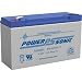 Powersonic PS-6100F1 - 6 Volt/12 Amp Hour Sealed Lead Acid Battery with 0.187 Fast-on Connector
