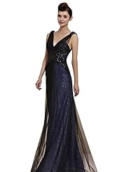 Sexy A-line V-neck Chiffon Beaded Backless Sleeveless Cocktail Floor Length Homecoming Dress/Pageant Dress/Prom Dress/Party Dress/Wedding Dress 