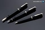Pelikan 805 Series Fountain Pen - Black/Silver Trim, Fine Nib 925438