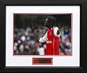 Adebayor signed & framed print by Colour Of Sport Limited.