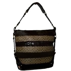 Brown Designer Inspired Signature Logo Handbag*Purse*Hobo