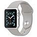 FanTEK Apple Watch Band - Soft Silicone Sport Style Replacement Iwatch Strap for Apple Wrist Watch 42mm Models M/L Size, Stone