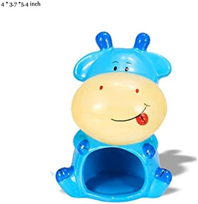 Wooden Rodent Pet Gerbil Mouse Rat Hamster Guinea Pigs Ladder Climbing Toys (Ceramics Nest Cow)