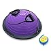Nice C Balance Ball Balance Trainer, Half Ball with Resistant Band, Strength Exercise Fitness Yoga with Bonus Foot Pump (Purple)