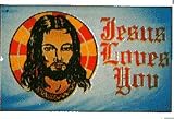 Jesus Loves You - Novelty flags