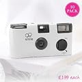 White Disposable Cameras - 10 Pack