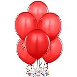 11" Ruby Red Latex Balloons (2 Dozen) - BULK