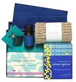 Himalayan Spa Gift Set / Blue Poppy with Turquoise Candle / Himalayan Mountain Woods Soap / Tranquility Amulet