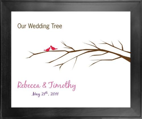 Thumbprint Guest Book Wedding Tree # 6 24x30 for 125-150 guests