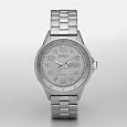 Fossil Maddox Three Hand Silver Dial Watch
