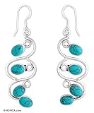 Earrings, 'Lotus Buds' 0.8