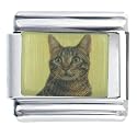 American Bobtail April's Birthstone Diamond Italian Charm