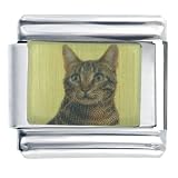 American Bobtail April's Birthstone Diamond Italian Charm