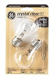 GE Lamps 17759 60-Watt Crystal Clear Ceiling Fan A15 2CD, 2-Pack