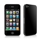 iPhone 4 / 4S skin - Solid State Black (Glossy finish) - High quality precision engineered removable adhesive vinyl skinby DecalGirl