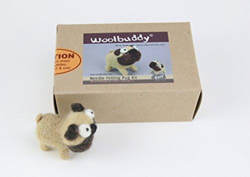 Woolbuddy Needle Felting Pug Kit