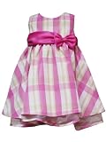 Rare Edition Girls 2-6x Fuchsia Plaid Dress With Bow