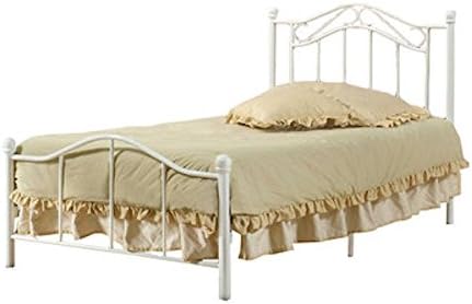 Twin Metal Bed Frame Headboard Footboard White