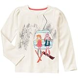 GYMBOREE(ジンボリー) スキーフレンドトップ ホワイト トップス長袖Tシャツ 6歳【並行輸入】