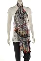 Ed Hardy 18x75 Tiger Fringe Scarf