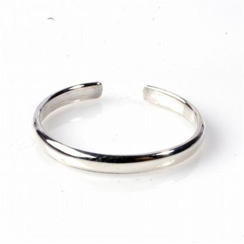 STERLING SILVER TOE RING - 2mm Plain