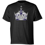 Los Angeles Kings Mike Richards Black Primary Logo Player Jersey T-Shirt (Small)