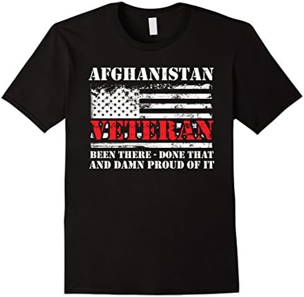 Men's Afghanistan-Shirt,United'-States-Veteran',Pride'-T-Shirt Large Black