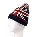 TrendsBlue Premium Unisex Warm Knit Union Jack UK British Flag Beanie Hat