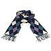 Winter Softer Than Cashmere? Scarf Argyle Plaid Blue, Purple, Navy & White
