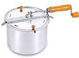 Cook N Home 6.5 Quart Aluminium Popcorn Popper Stovetop