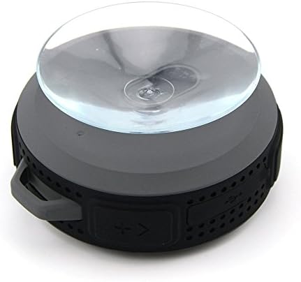 TONGEE 2015 Upgraded Bluetooth Shower Speakers Bluetooth Speakers With Built-in Mic Suction Cup Waterproof Speakers for Bathroom /Pool/Boat/Car/Outdoor (Black)
