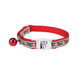 Pet Supplies : Holiday Winter Cat Collar Collection - Jolly Old St Nick