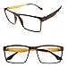 Agstum Mens Ultem Flexible Optical Eyeglasses Frame Myopia Glasses Rxable