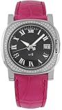 Bedat No. 8 Diamond Pink Strap Black Ladies Watch 838.040.300