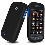 Black Rubberized Hard Case Snap-On Protector Cover for Samsung Eternity II  ....
