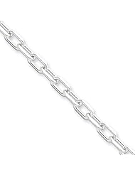 4.3mm, Sterling Silver, Diamond-Cut Cable Chain, 8 inch