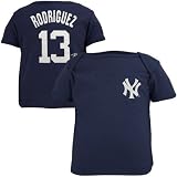 New York Yankees Newborn #13 Alex Rodriguez Navy Blue Player Name & Number T-shirt