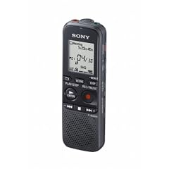 Sony ICDPX312 2GB Digitale Rekorder (M2-/Micro SD-Kartenslot, USB 2.0) schwarz