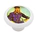 Postman Joseph Roulin by Van Gogh Decorative High Gloss Ceramic Drawer Knob