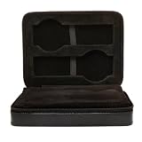 Black Lizard Pattern Four Slot Watch Box #W4-103-01