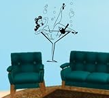 Rockabilly Pin Up Girl Wall Vinyl Decal Sticker Art Graphic Version 2