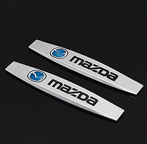 AutoSunShine 2 Pcs Car Emblem Side Fender Badge Decal Rear Bumper Trunk Sticker Decorative Standard Auto Stickers for Mazda Speed Nissmo Kia Skoda Volvo Chevrolet
